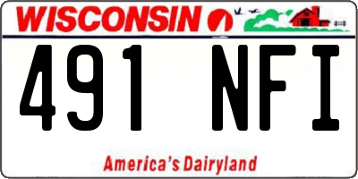 WI license plate 491NFI