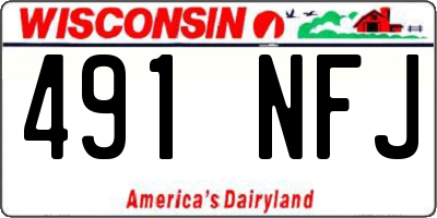 WI license plate 491NFJ
