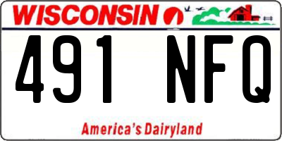 WI license plate 491NFQ