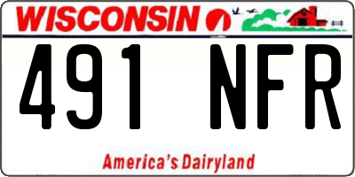 WI license plate 491NFR