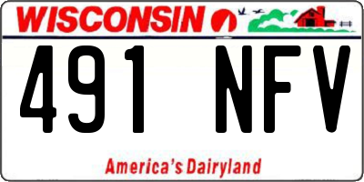 WI license plate 491NFV