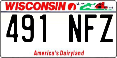 WI license plate 491NFZ