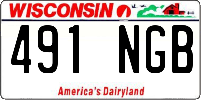 WI license plate 491NGB