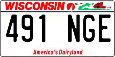 WI license plate 491NGE