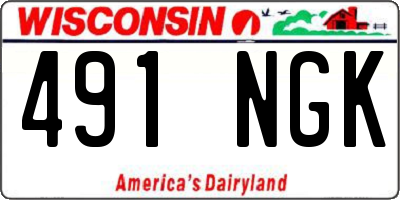 WI license plate 491NGK