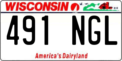 WI license plate 491NGL