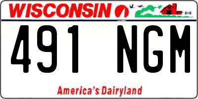 WI license plate 491NGM