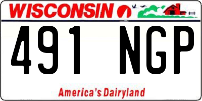 WI license plate 491NGP