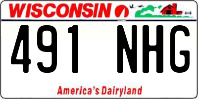 WI license plate 491NHG
