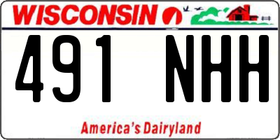 WI license plate 491NHH