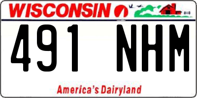 WI license plate 491NHM