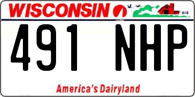 WI license plate 491NHP