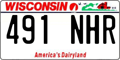 WI license plate 491NHR