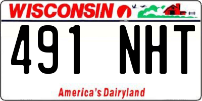 WI license plate 491NHT