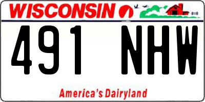 WI license plate 491NHW