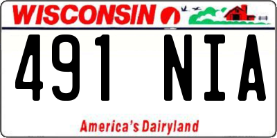 WI license plate 491NIA
