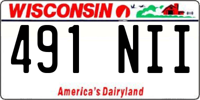 WI license plate 491NII