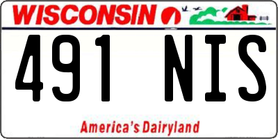 WI license plate 491NIS