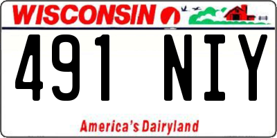 WI license plate 491NIY