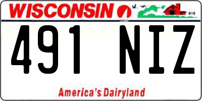 WI license plate 491NIZ