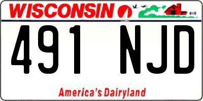 WI license plate 491NJD