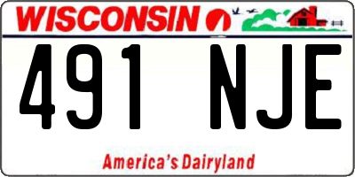 WI license plate 491NJE