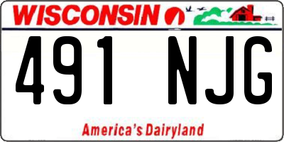 WI license plate 491NJG