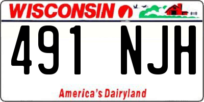 WI license plate 491NJH