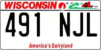 WI license plate 491NJL