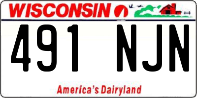 WI license plate 491NJN
