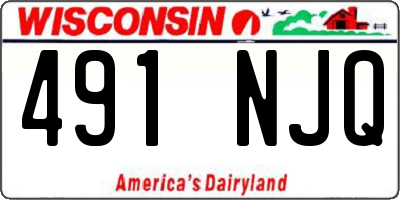 WI license plate 491NJQ