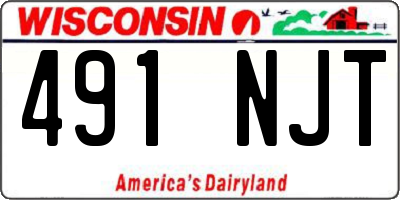 WI license plate 491NJT