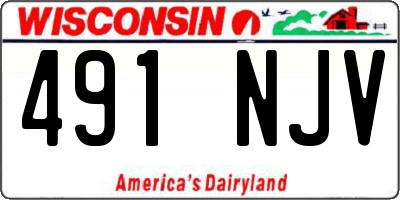 WI license plate 491NJV