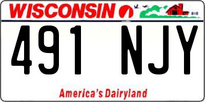 WI license plate 491NJY