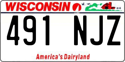 WI license plate 491NJZ