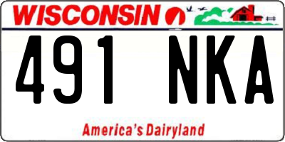 WI license plate 491NKA
