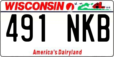WI license plate 491NKB