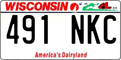 WI license plate 491NKC