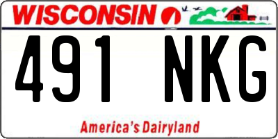 WI license plate 491NKG