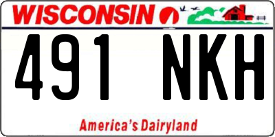 WI license plate 491NKH