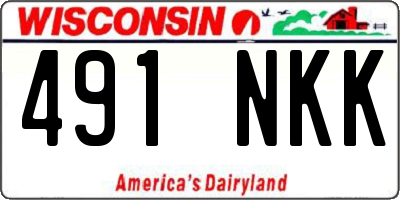 WI license plate 491NKK