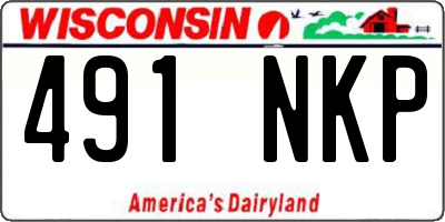 WI license plate 491NKP