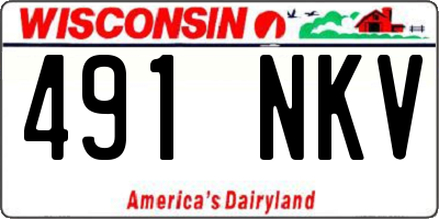 WI license plate 491NKV