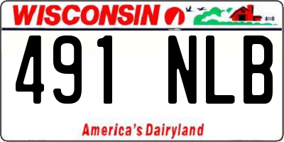 WI license plate 491NLB