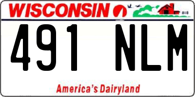 WI license plate 491NLM