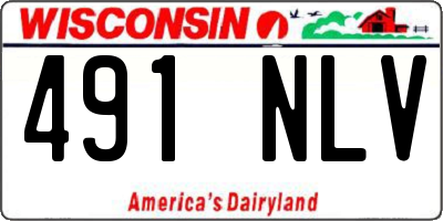 WI license plate 491NLV