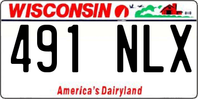 WI license plate 491NLX