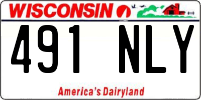 WI license plate 491NLY