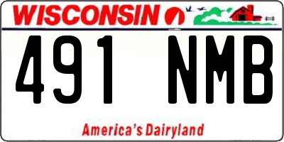 WI license plate 491NMB