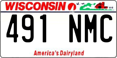 WI license plate 491NMC